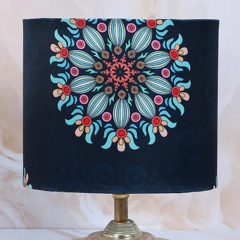 Toile Pebble Printed Mango Wood Table Lamp - Multicolor media 5
