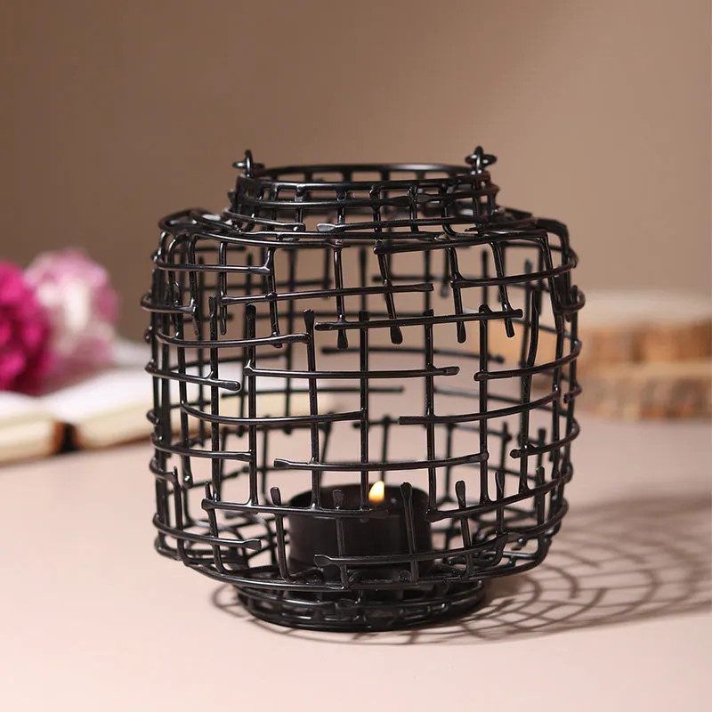 Armon Tealight Candle Holder - Black media 1