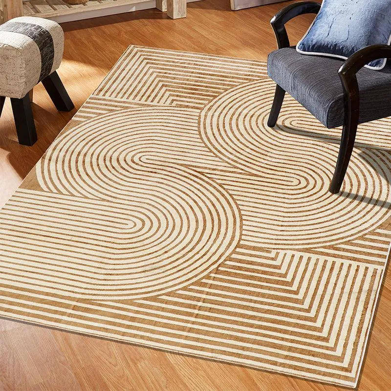 Icaria Non-Anti Skid Nylon Nylon Dhurries - Beige media 1