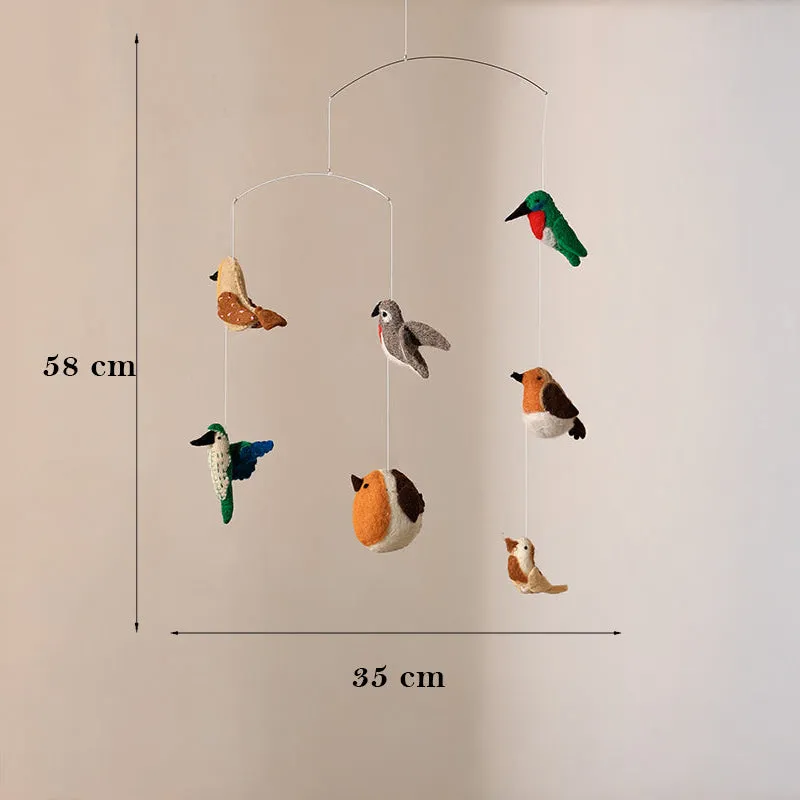 Fig Living Felt Ornaments - Hanging Mobile (Birds) media 11