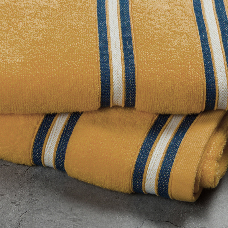 Nautica Dual Down Cotton Bath Towel (Beige) - Set Of Two media 5