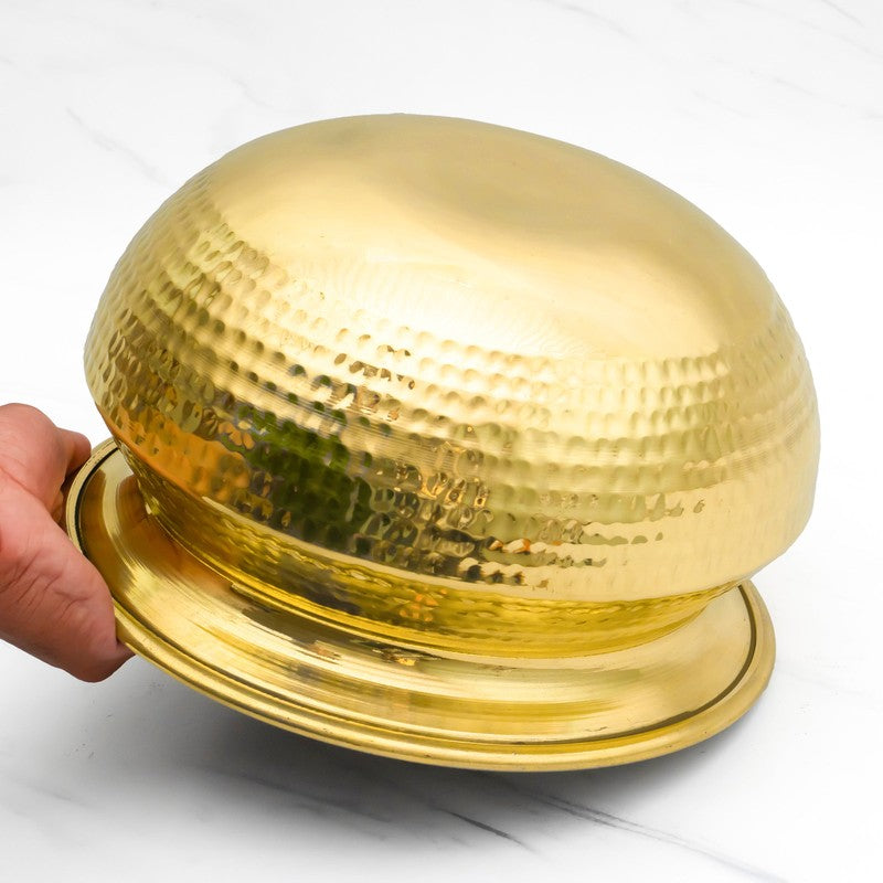 Cookelle Durable Brass Handi - 3000 mL media 7