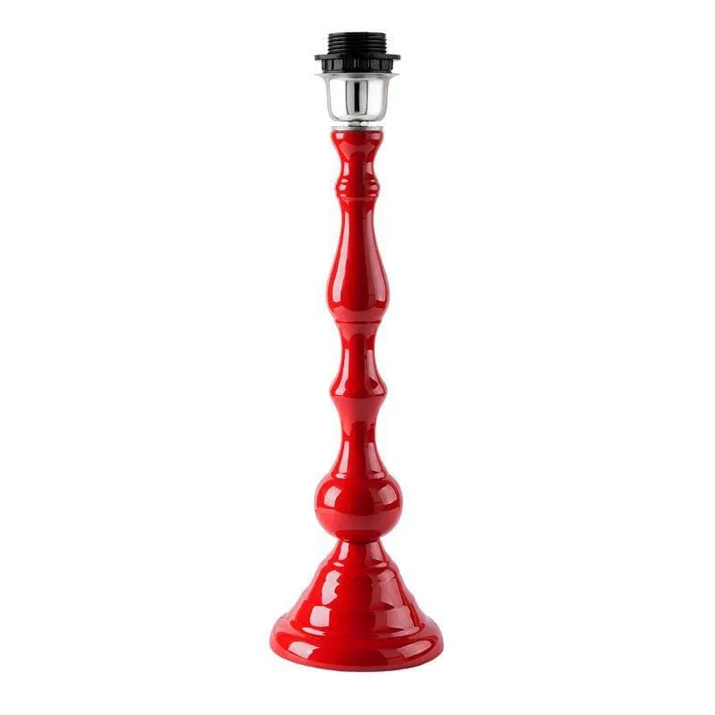 Graceful Gleam Fabric Table Lamp - Red,White media 4