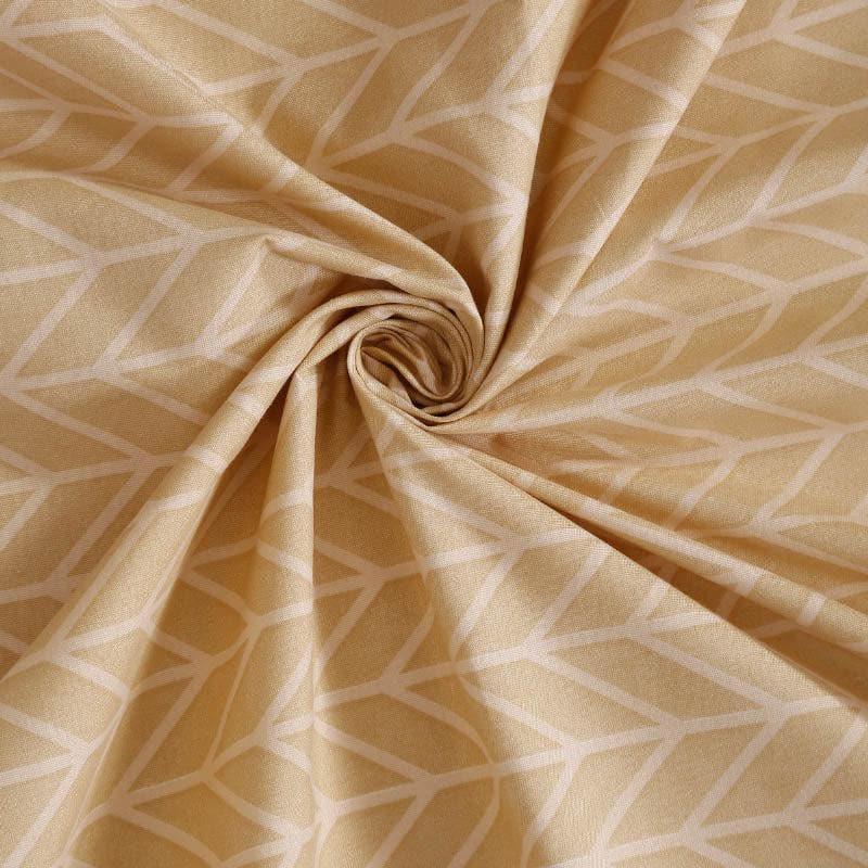 Swayam Madonna Printed Cotton Bedsheet (Cream) - 180 TC media 3