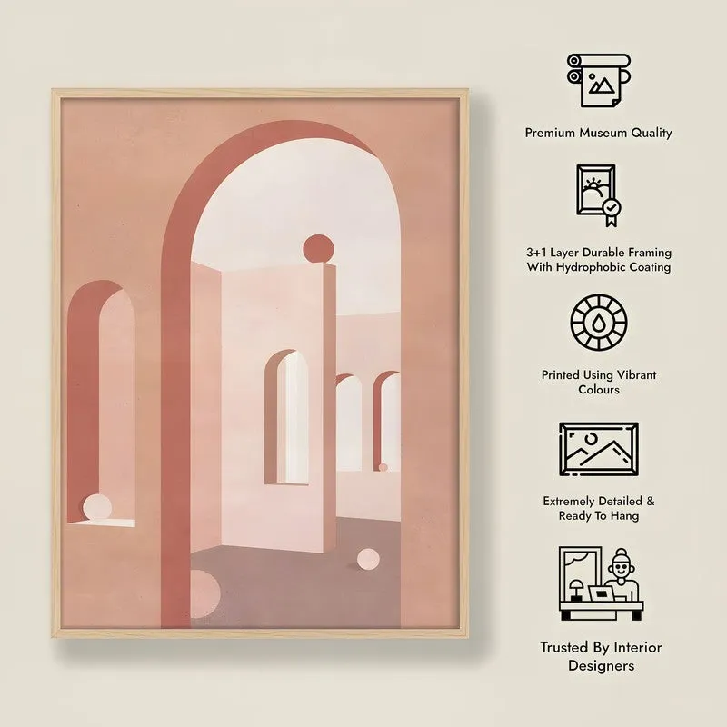Arcadia Archival Canvas Wall Art - Natural Brown Frame media 8