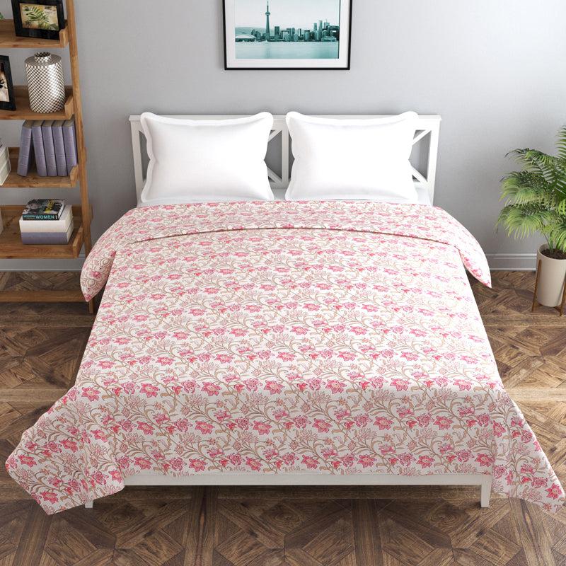 Blossom Cascade Floral Cotton Duvet Cover - 210 TC media 3