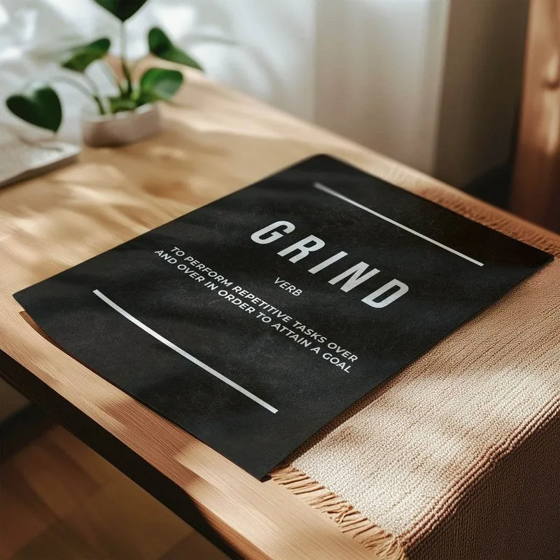 Grind Motivation Wall Poster media 4