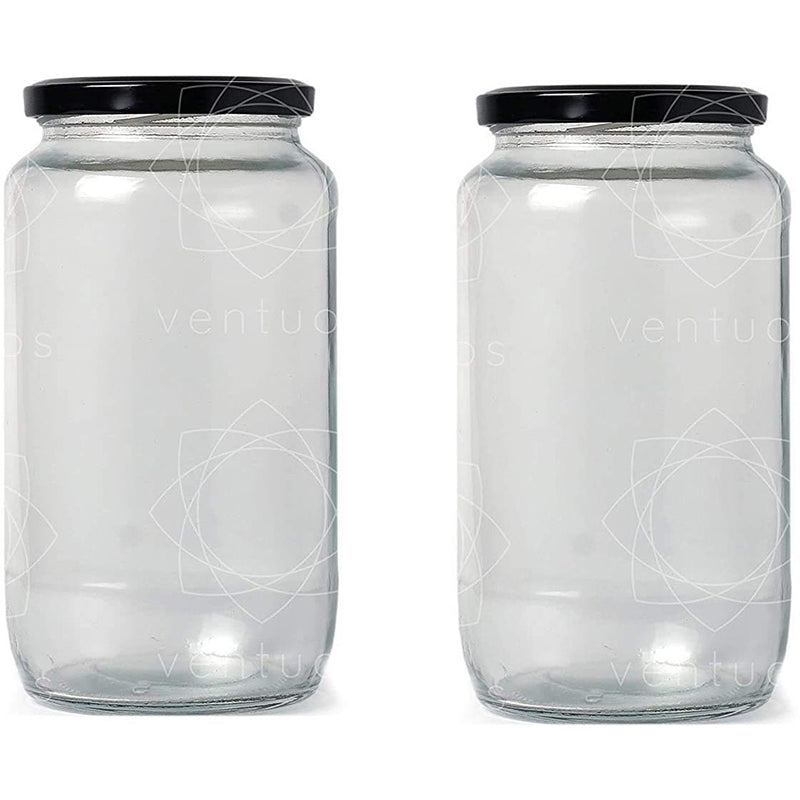 Nuala Airtight Storage Jar ( 1000 mL Each) - Set Of Two media 3