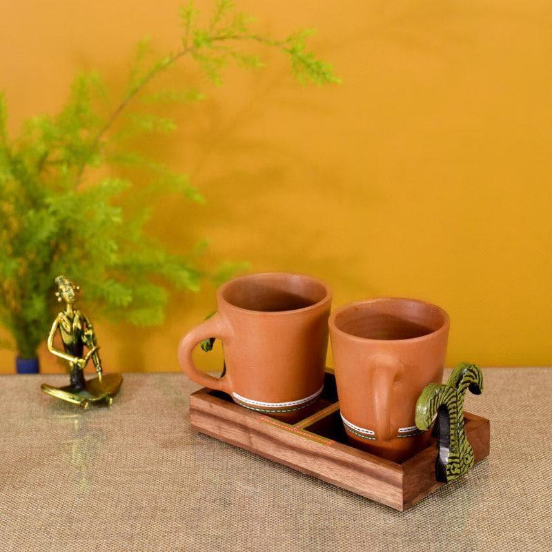 Earth Essence Mug With Tray - Set Of Two media 3