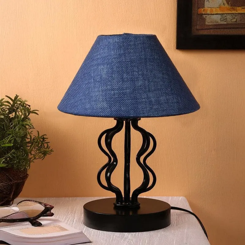Iggly Wiggly Fabric Table Lamp - Blue,Black media 3