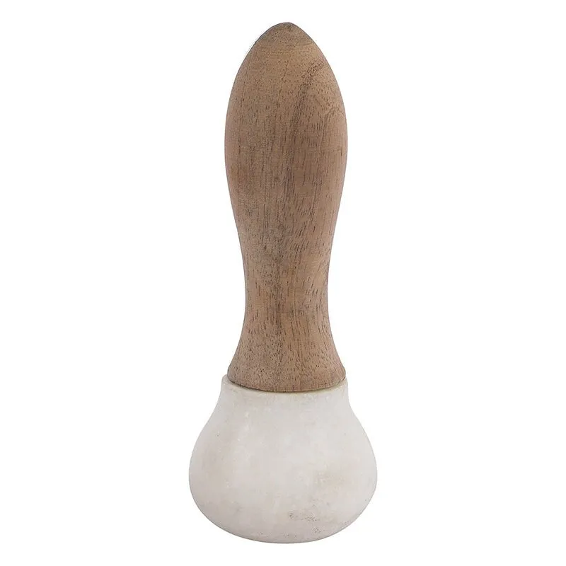 Crushique Marble & Wood Mortar & Pestle (White) - 100 ML media 4