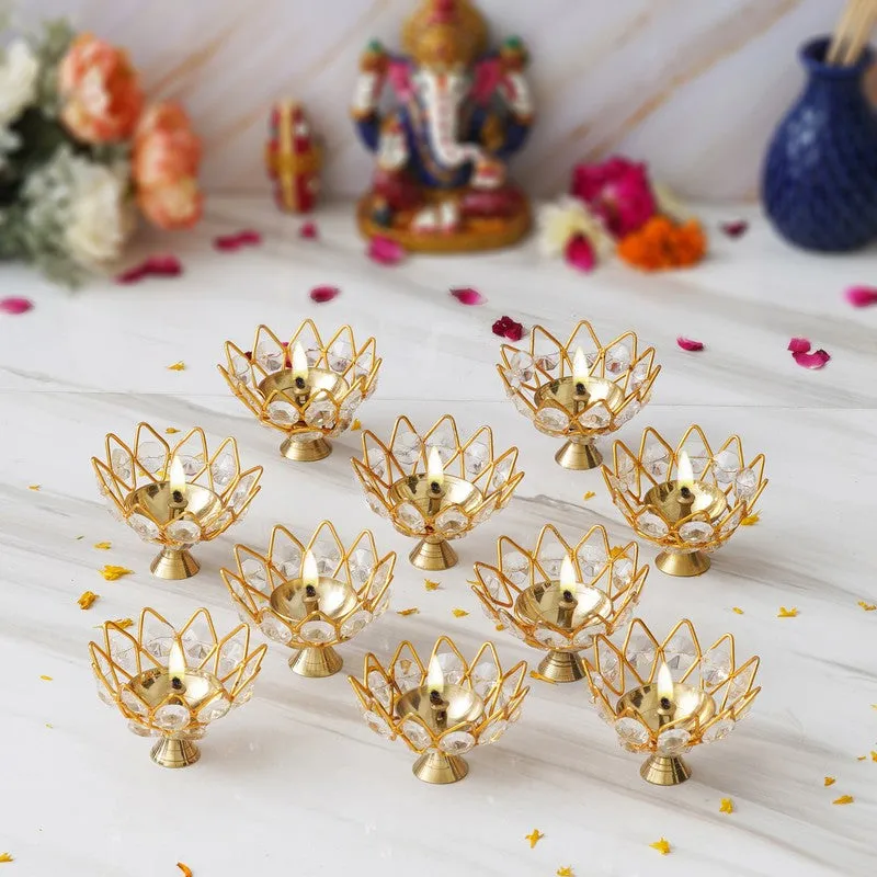 Celestial Crystal Diyas - Set of Ten media 1