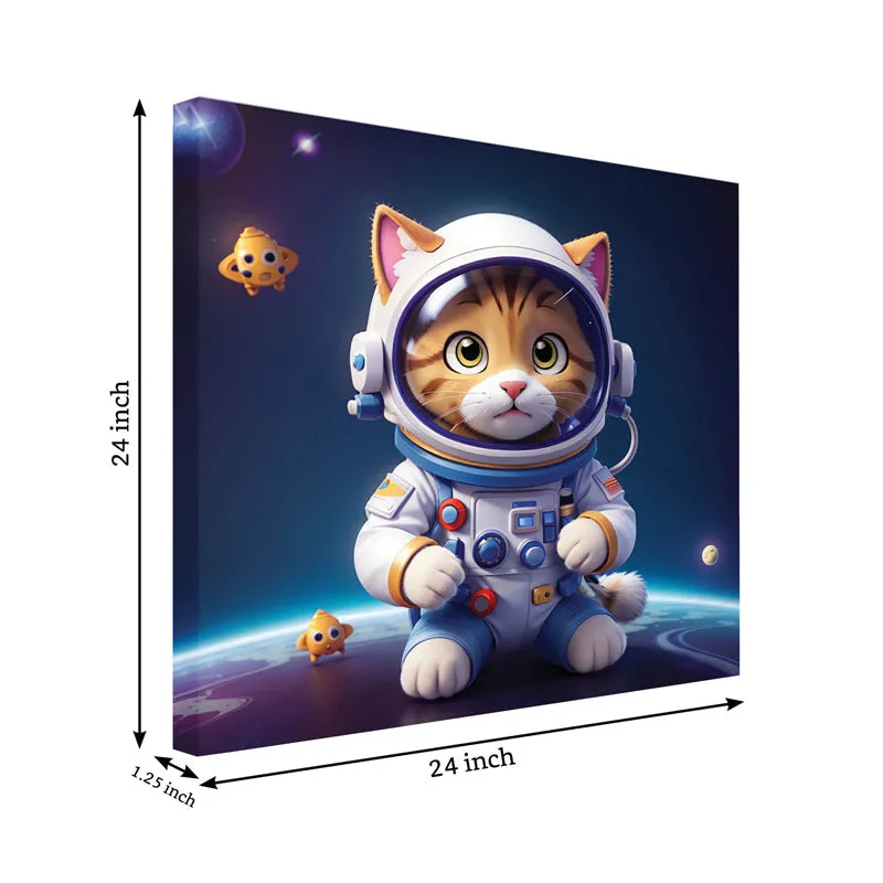 Space Kitty Canvas Wall Painting media 5
