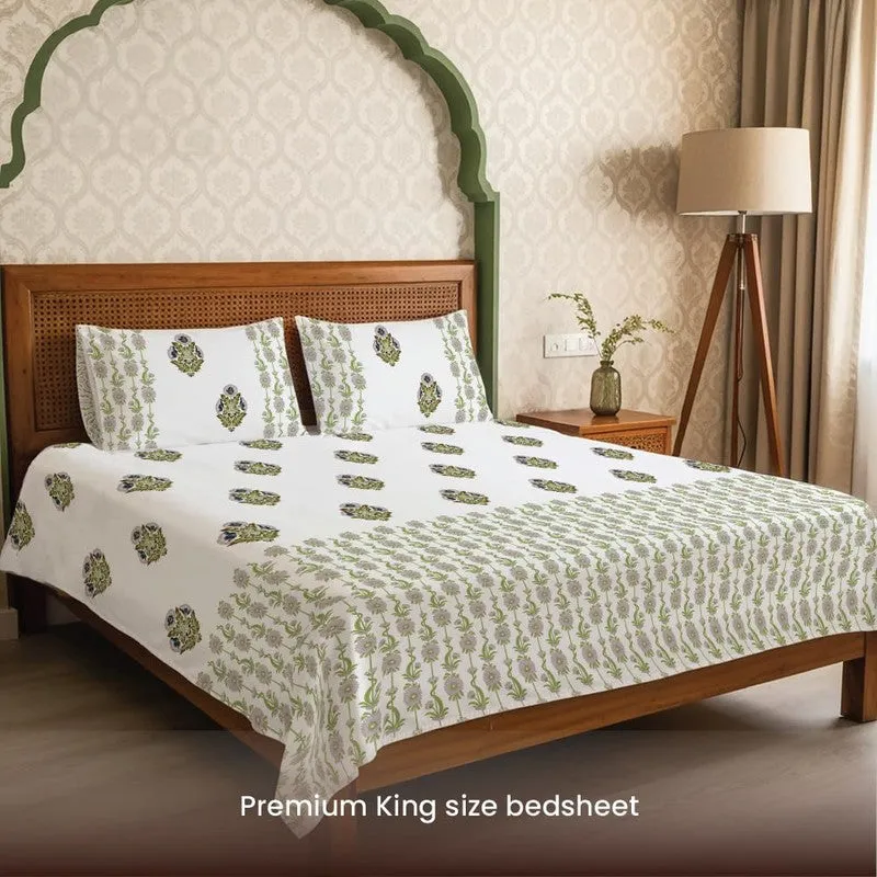 Urban Space Ethnic Weave Cotton Bedsheet - 300 TC media 5