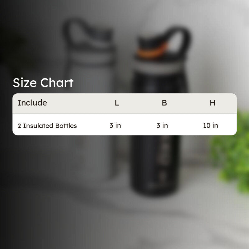 Macro Bliss Hot & Cold Thermos Water Bottle (Grey & Black, 750 mL Each) - Set Of Two media 6