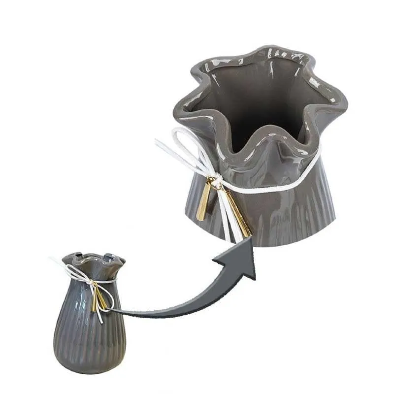 Quirky Symmetry Vase - Grey media 5