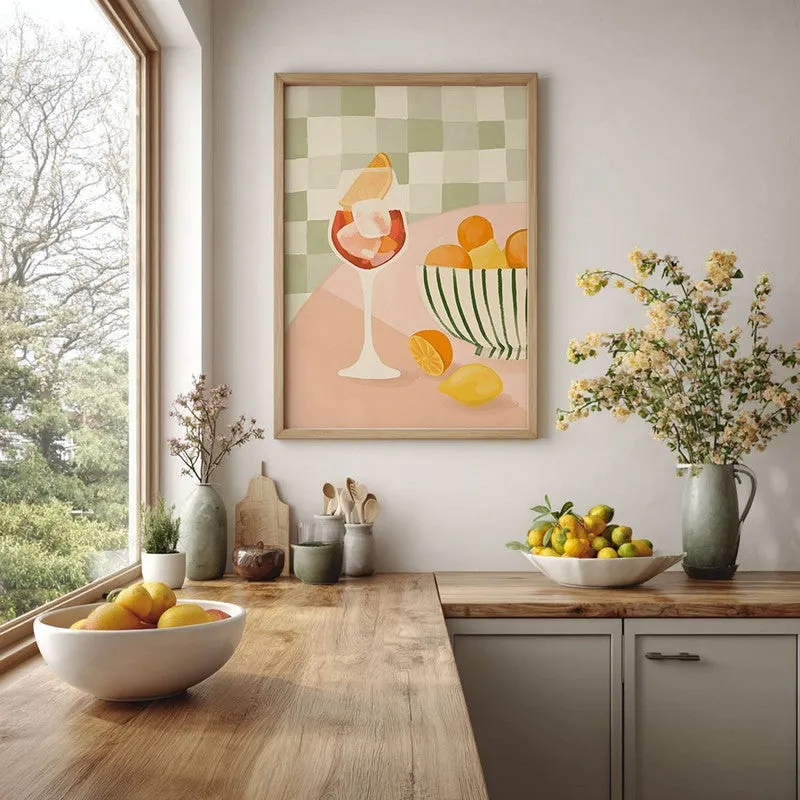 GeometricSip Archival Canvas Wall Art - Brown media 5