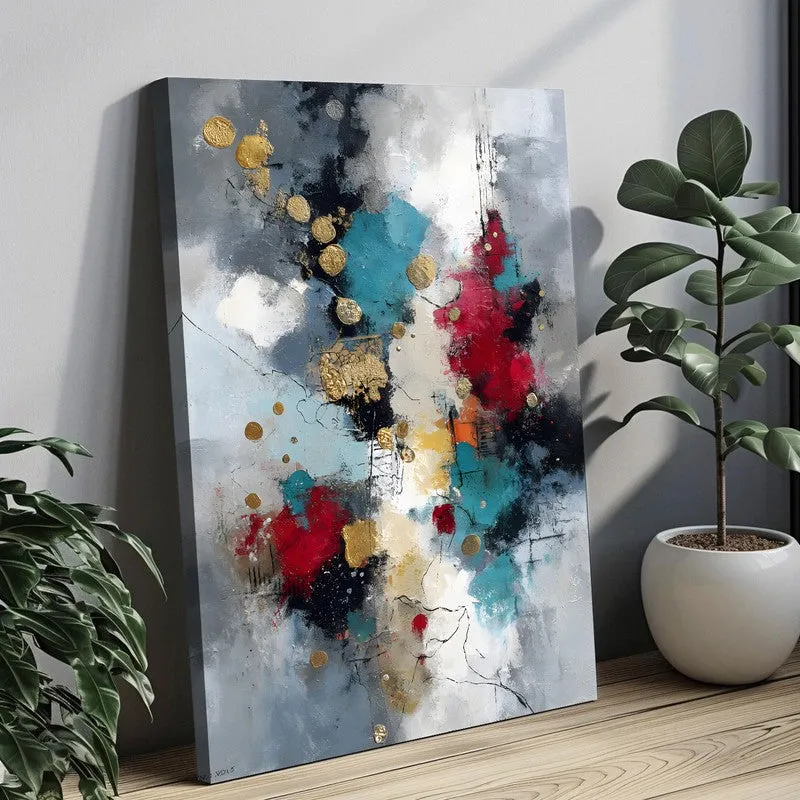 Bold Spectrum Grid Canvas Wall Art media 9
