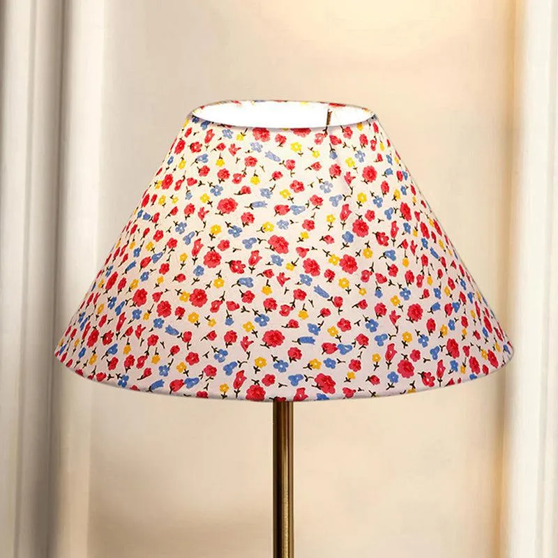 Tiny Fleur Cotton & Metal Table Lamp - Multicolor media 3