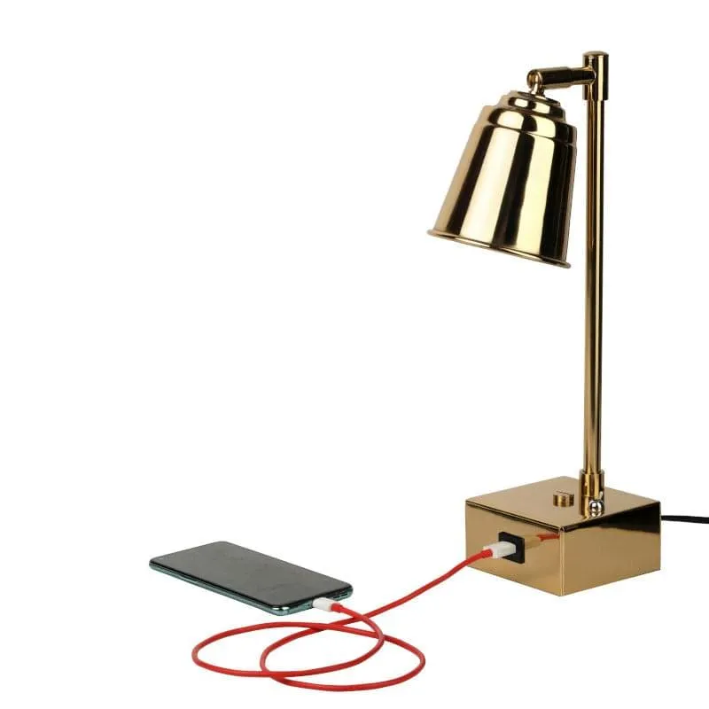 Holt Metal Table Lamp - Gold media 4