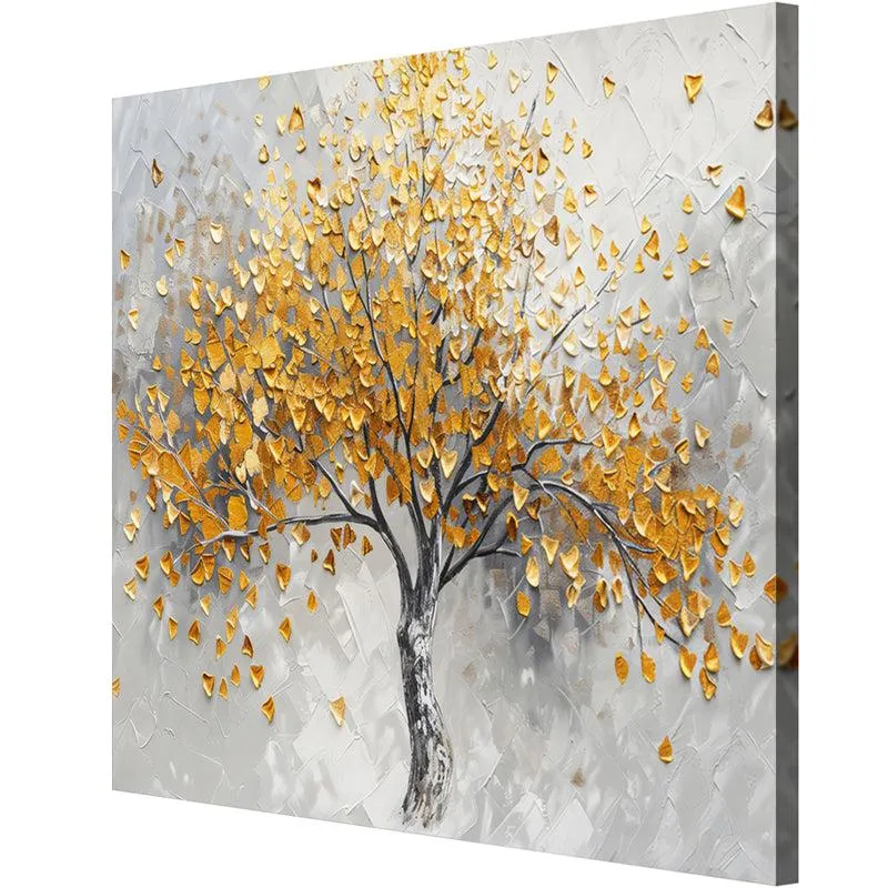 Golden Canopy Poly Canvas Wall Painting media 5