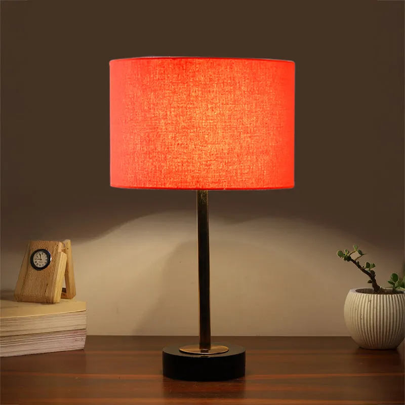 Cotin I Rodin Wooden Table Lamp - Orange,Gold,Black media 1