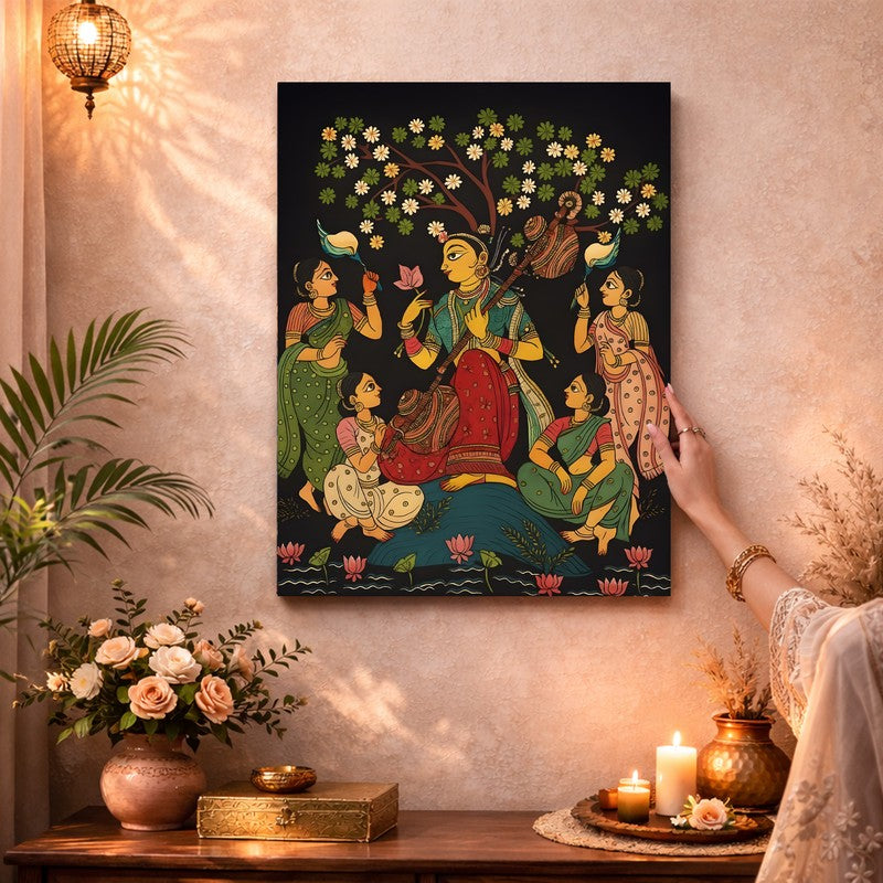 Royal Blossom Banquet Canvas Wall Art & Paintings media 3