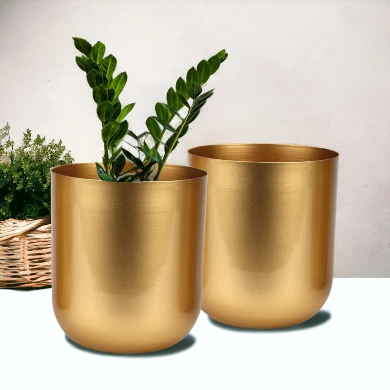 Ruba Neita Planter (Gold) - Set Of Two media 3