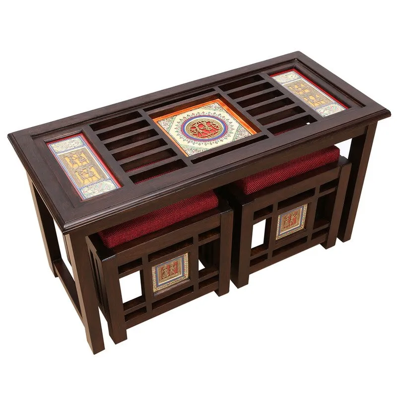 Mudra Teak Wood Center Table media 4
