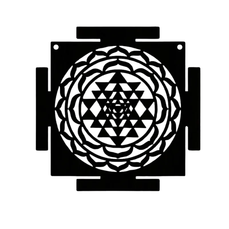 Infinite Mandala Lines Iron Wall Accent media 5