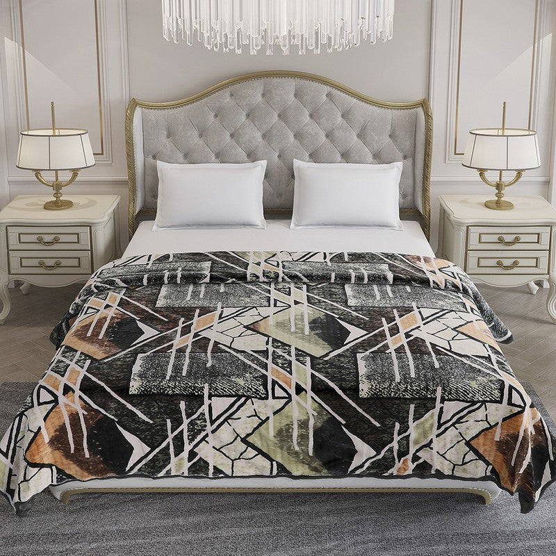 Monte Carlo Mocha Mosaic Blanket - 928 GSM