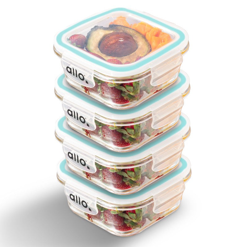 Oliva Square Glass Storage Container (550 ML) - Set Of Four media 4