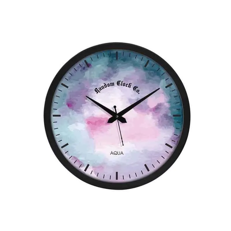 Watercolors Wall Clock - Purple media 3