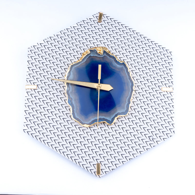 Vertix MDF Wall Clock - Hexagon media 4
