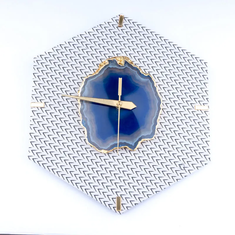 Vertix MDF Wall Clock - Hexagon media 4