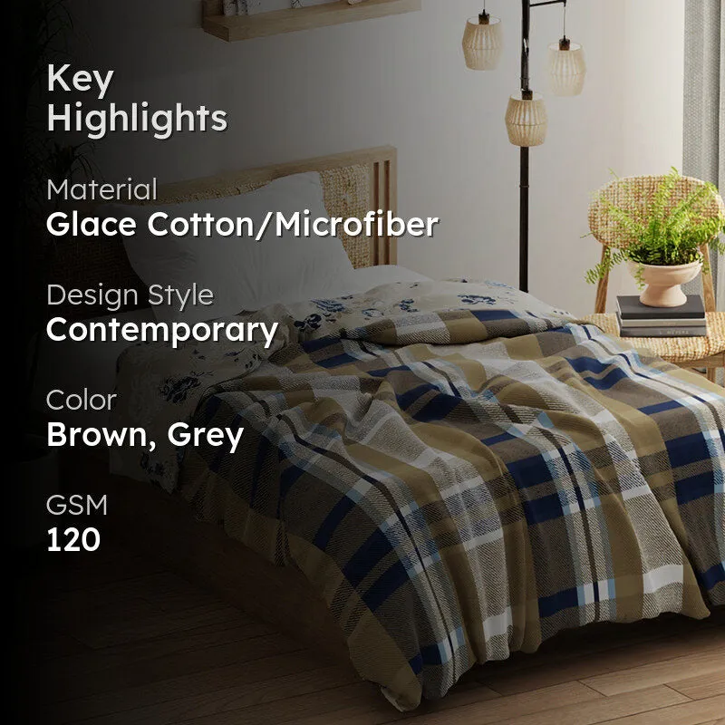 Emil Reversible Geometric Comforter - 120 GSM media 2