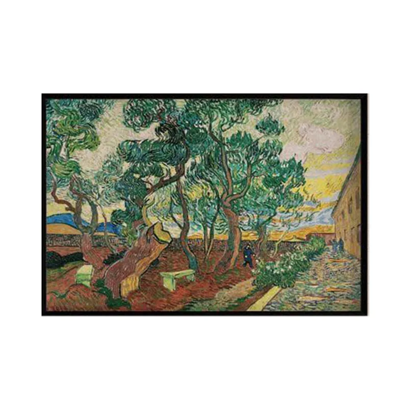 The Garden Of Saint Paul Hospital By Vincent Van Gogh - Black Frame media 6