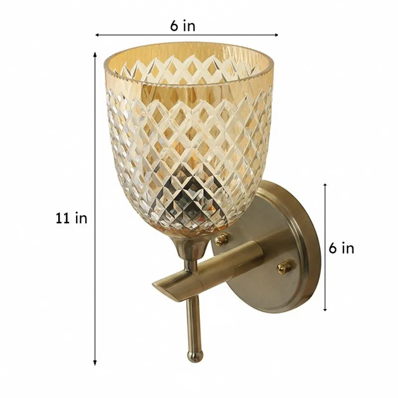 Anora Elegant Glass Wall Lamp media 9