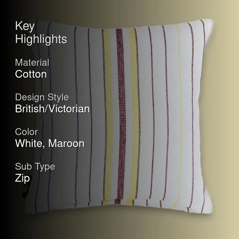 Raya Cushion Cover - Maroon - Set Of Five media 2