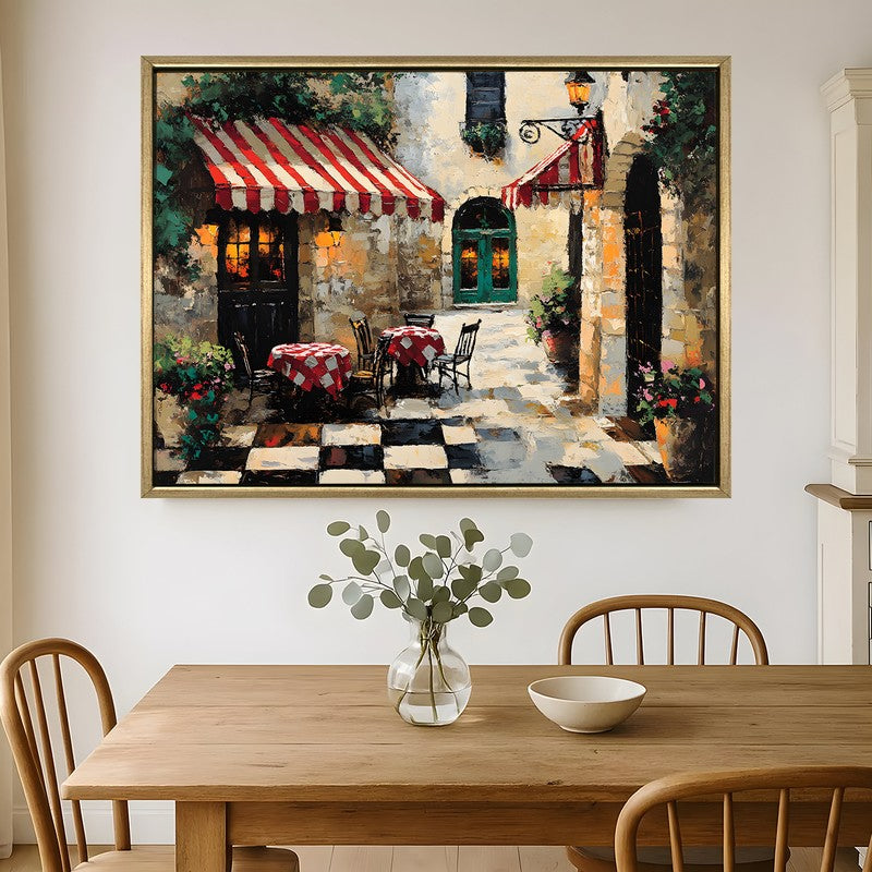 Sunlight on Stone Canvas Wall Painting With Frame