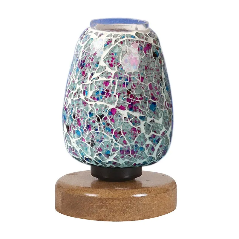 Astryl Glass Table Lamp With Wooden Base - Multicolor media 5
