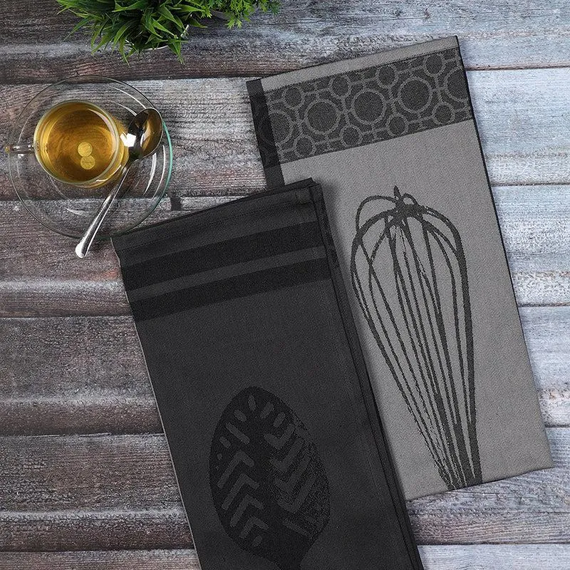 Farmhouse Linen Cotton Kitchen Towel - Set Of Two media 3