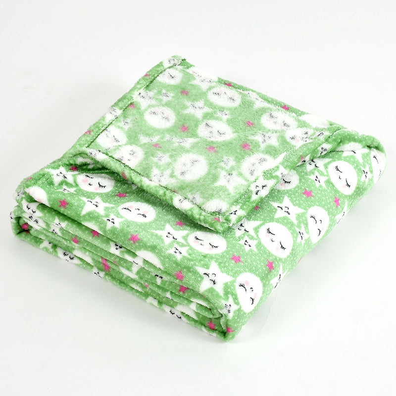 Moon & Stars Kids Throw - Green media 5