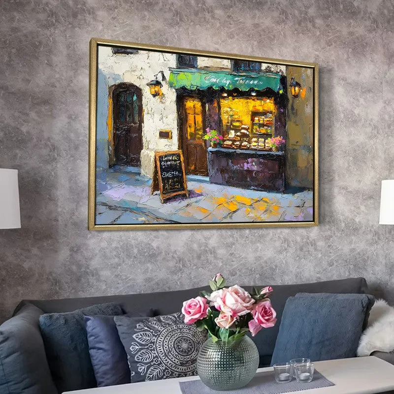 Garden Market Canvas Wall Painting With Frame media 6