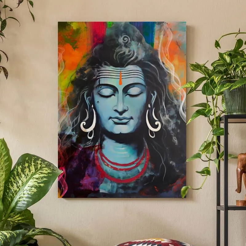 Neelkanth Dyan Canvas Wall Painting media 3