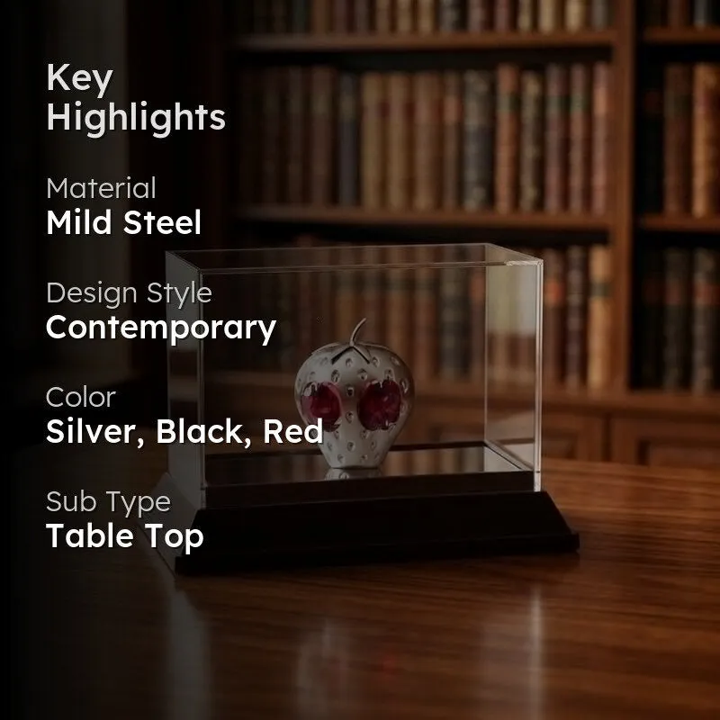 Apple Fusion Silver Plated Mild Steel Showpiece media 2