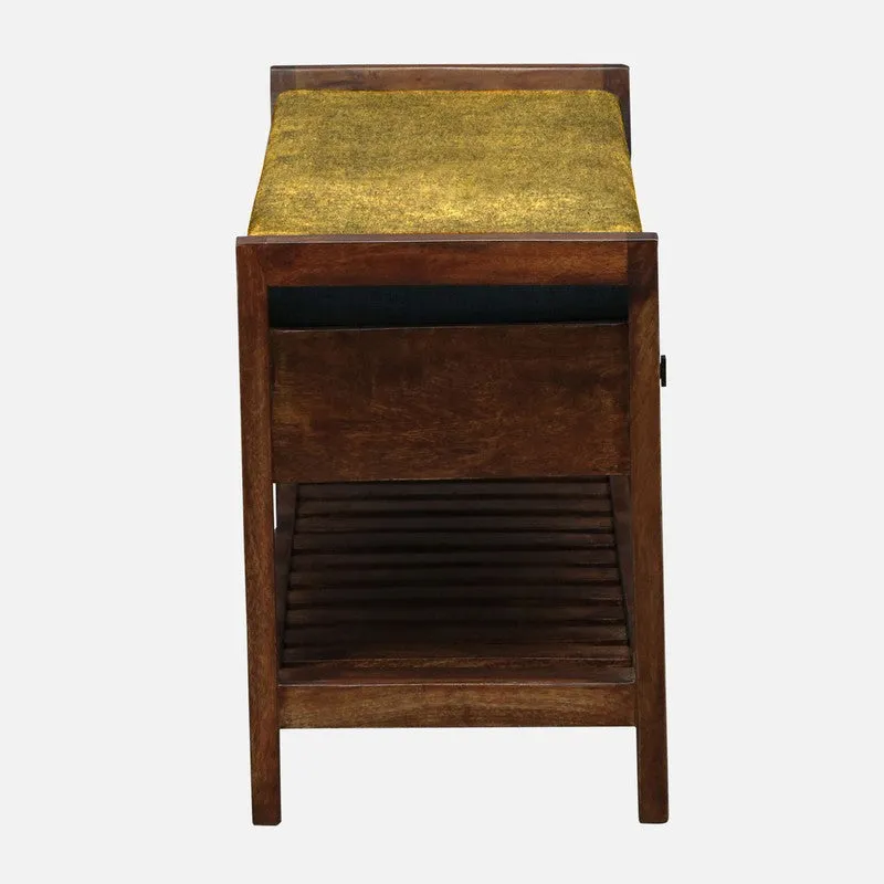 Harbor Nest Mango Wood Shoe Rack - Yellow media 6