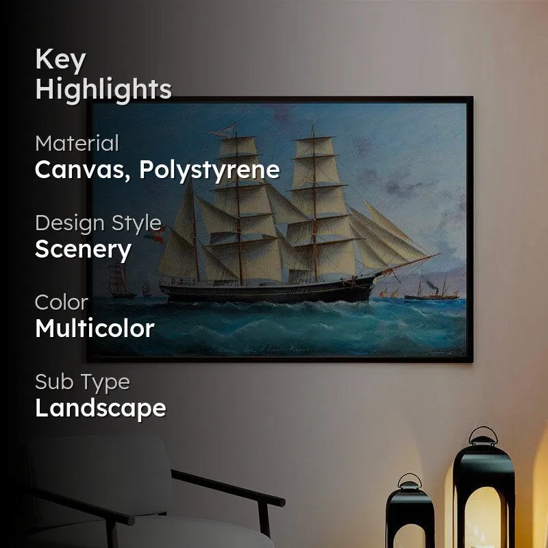 Homecoast Canvas Wall Painting - Black Frame media 2