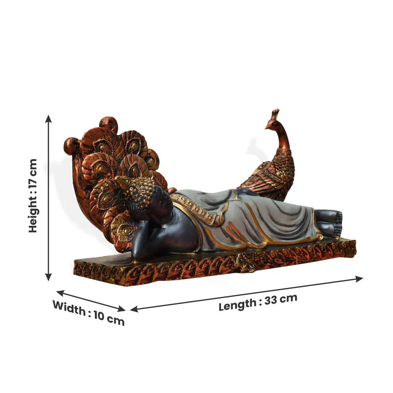 Nirvana Buddha Showpiece media 6