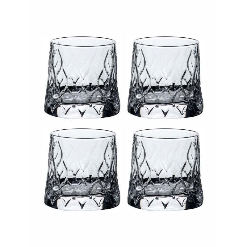 Pasabahce Foliage Old Fashioned Glasses (300 mL Each) - Set Of Four media 3